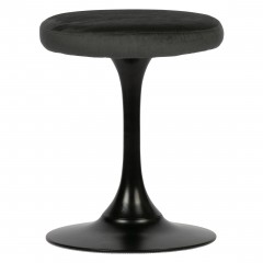 METAL STOOL VELVET BLACK 
